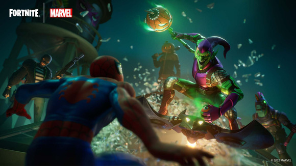 green goblin, fortnite, spider man