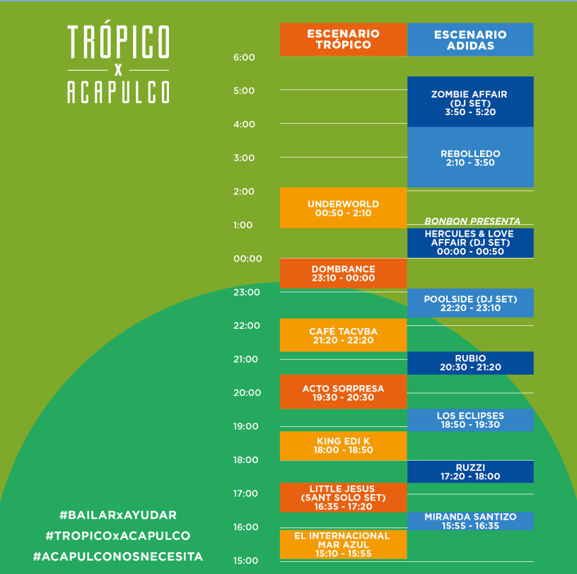 horarios tropico