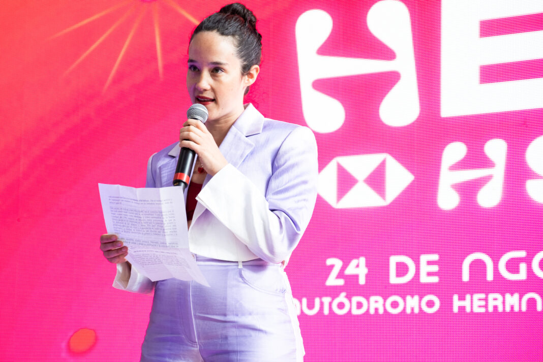 Ximena Sariñana en la presentación del Festival Hera HSBC. Foto Liliana Estrada. @Liliestradamx