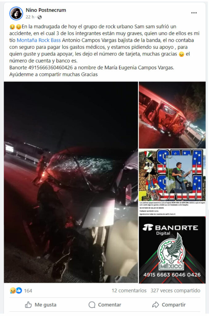 accidente samsam