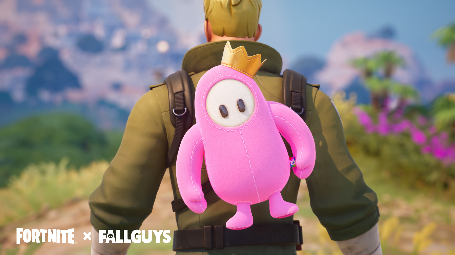 Where We Fallin Quests Reward Pink Plushie Back Bling