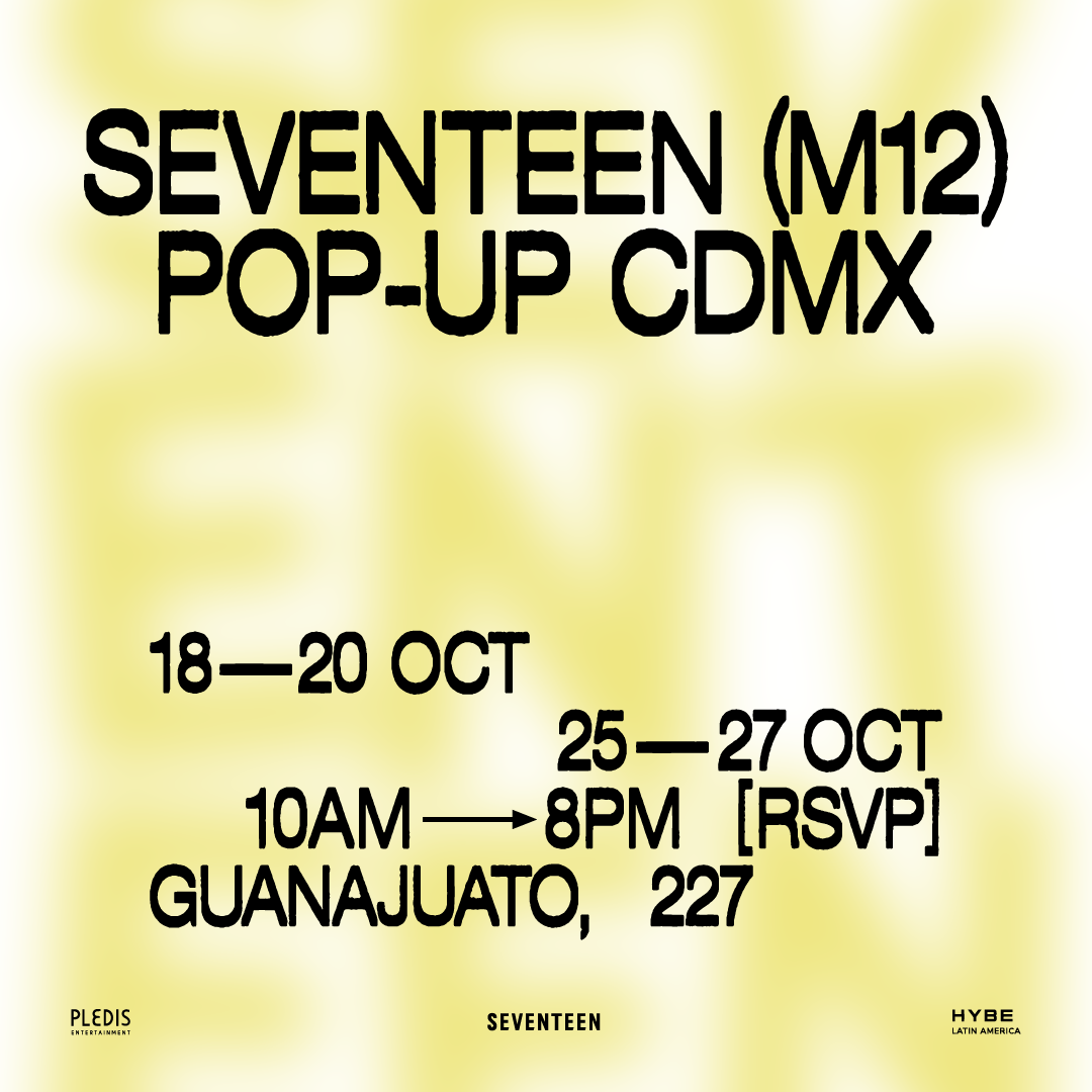 ¡SEVENTEEN llega a México con su primera Pop-Up Store en Latinoamérica! 1 SEVENTEEN