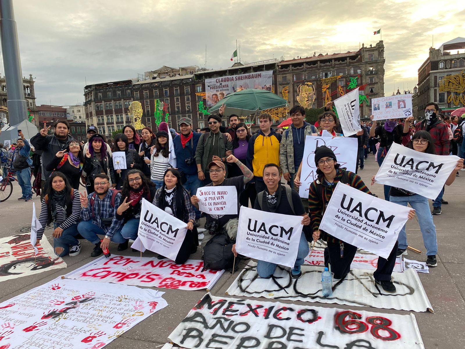 (Fotos) Estudiantes de la UACM vuelven a marchar el 2 de octubre 27 UACM