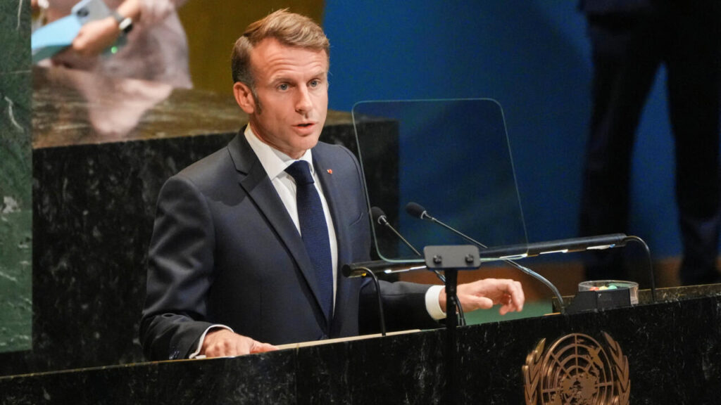 macron onu palestina