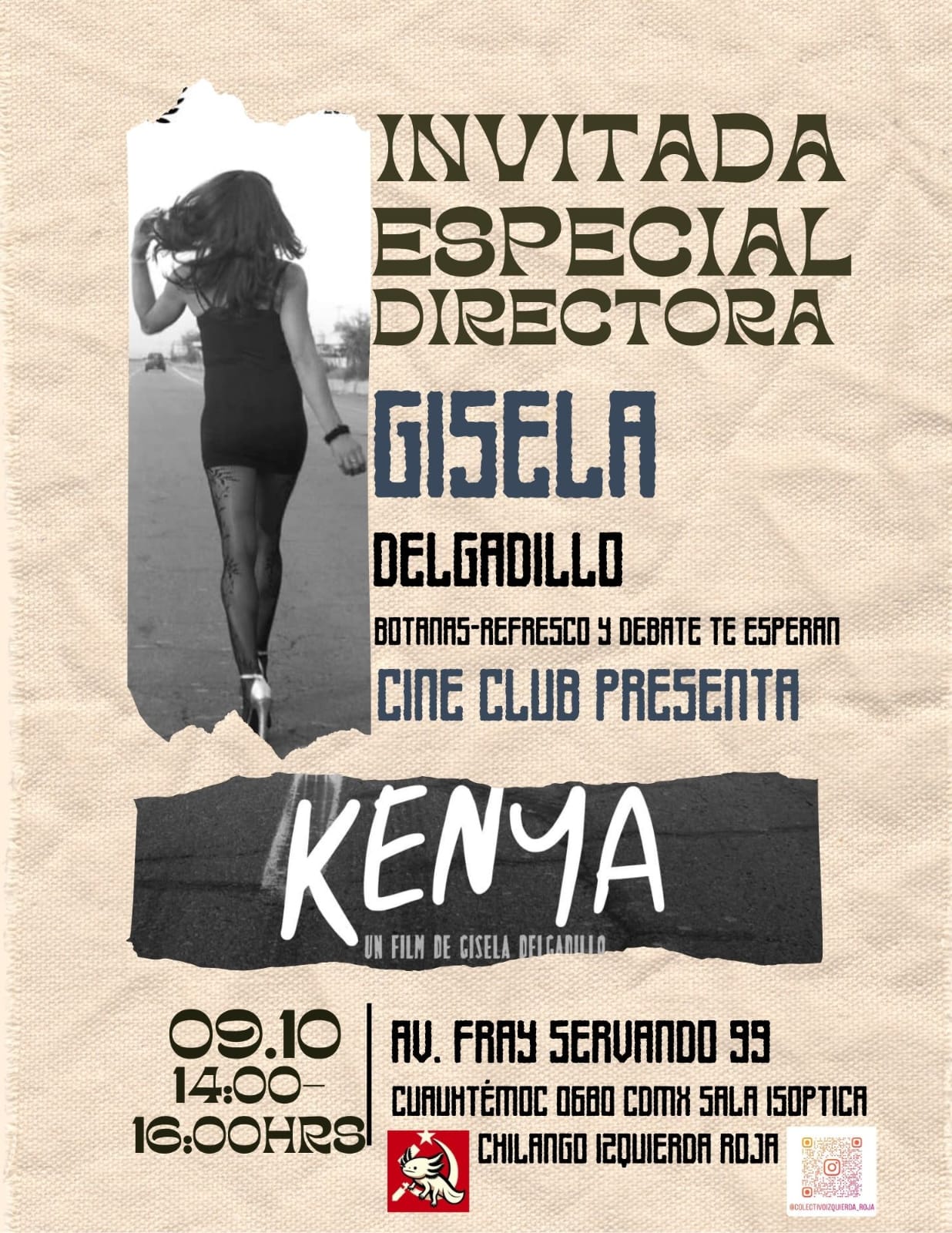 Invitación y debate del documental Kenya de Gisela Delgadillo