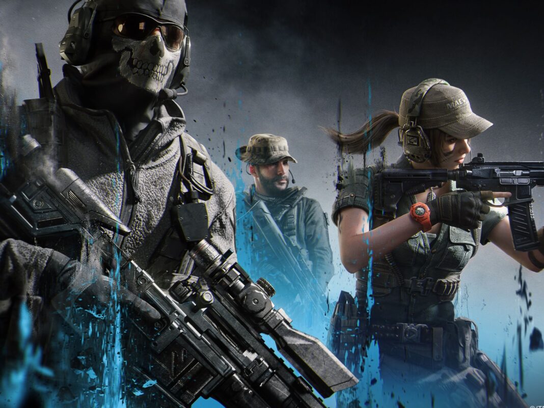 Arte oficial de Call of Duty: Mobile Temporada 11 mostrando operadores tácticos listos para el nuevo modo de extracción DMZ: Recon por el 6to aniversario.