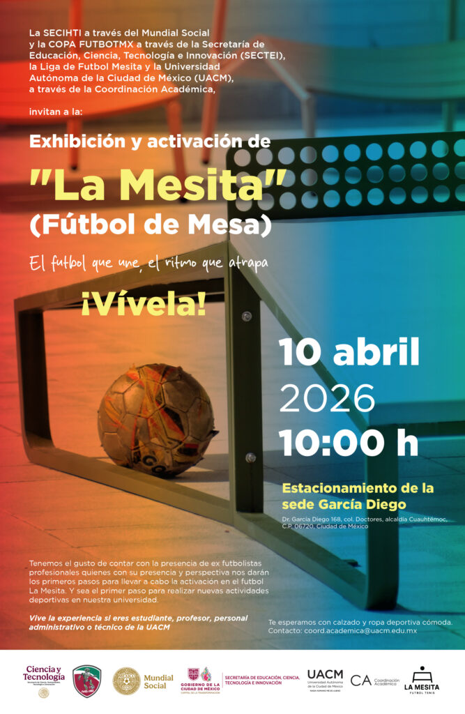 La Mesita llega a la UACM, futbolistas profesionales asistirán 1 UACM