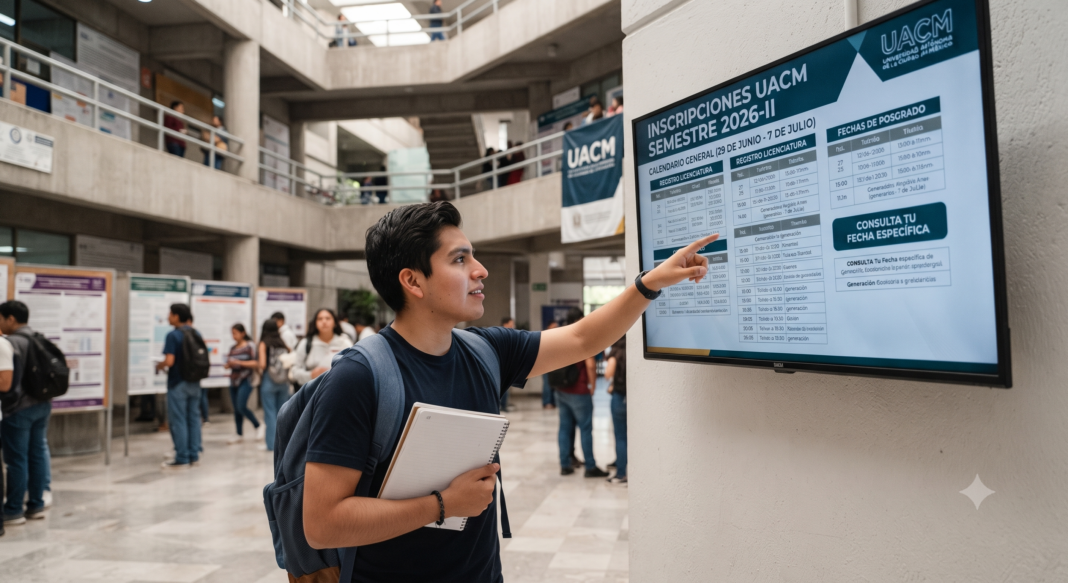 Consulta el calendario oficial de inscripciones UACM 2026-II para licenciatura y posgrado. Revisa fechas por generación y horarios de atención presencial.