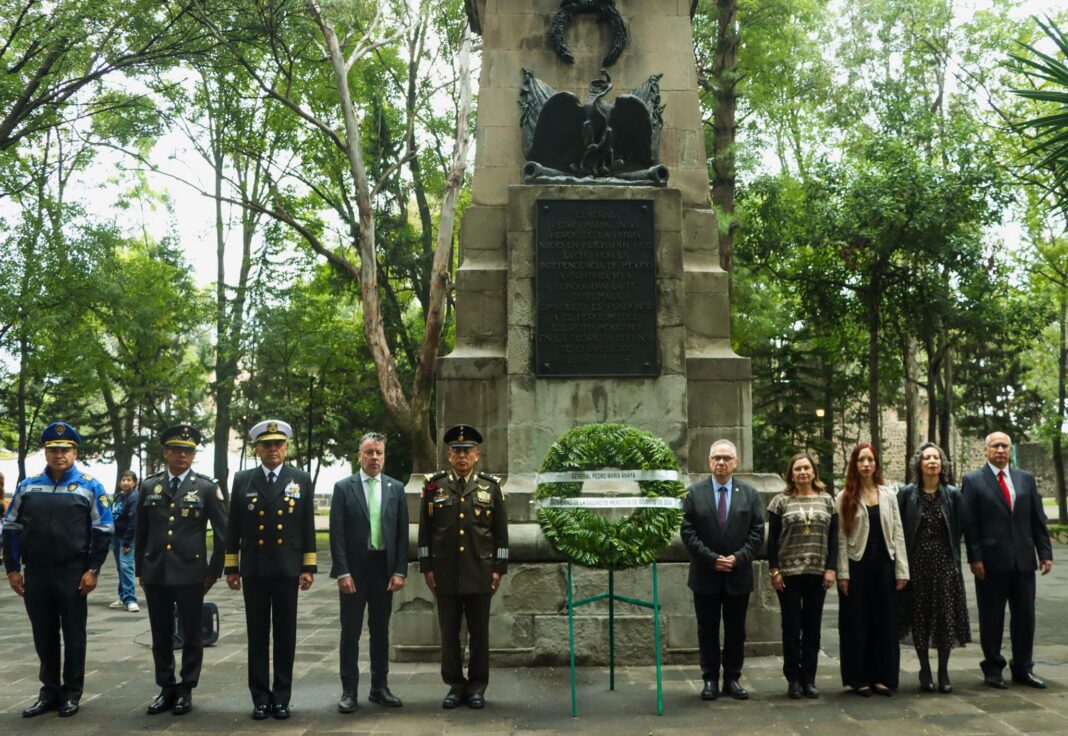 Embajada de China en México participaron en la ceremonia por el 179 aniversario de la Batalla de Churubusco