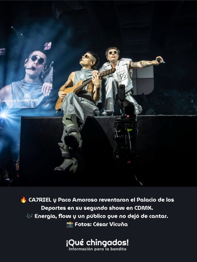 CA7RIEL y Paco Amoroso reventaron el Palacio de los Deportes en su segundo show en CDMX
